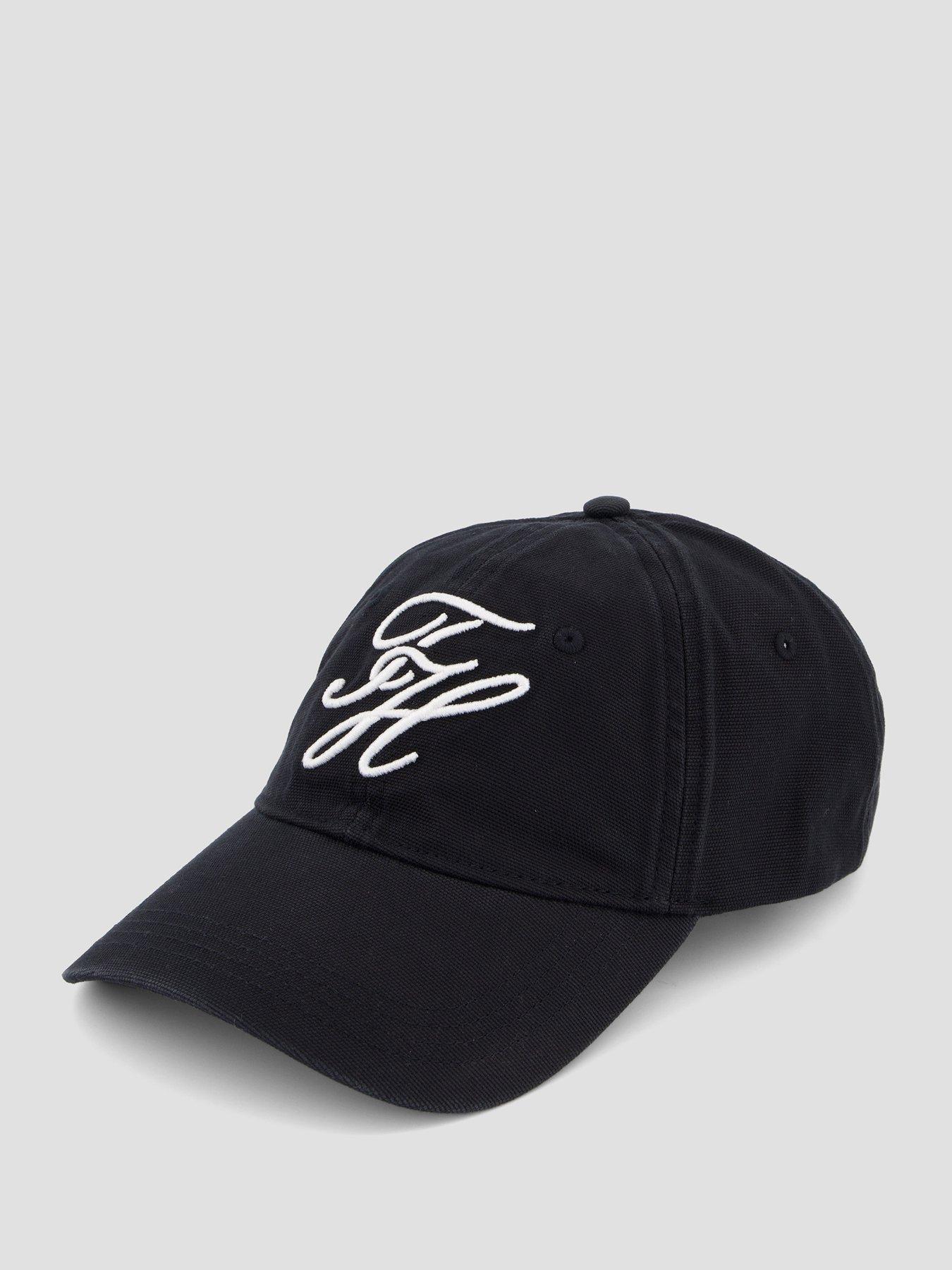  image of tommy-hilfiger-th-script-soft-6-panel-cap-black