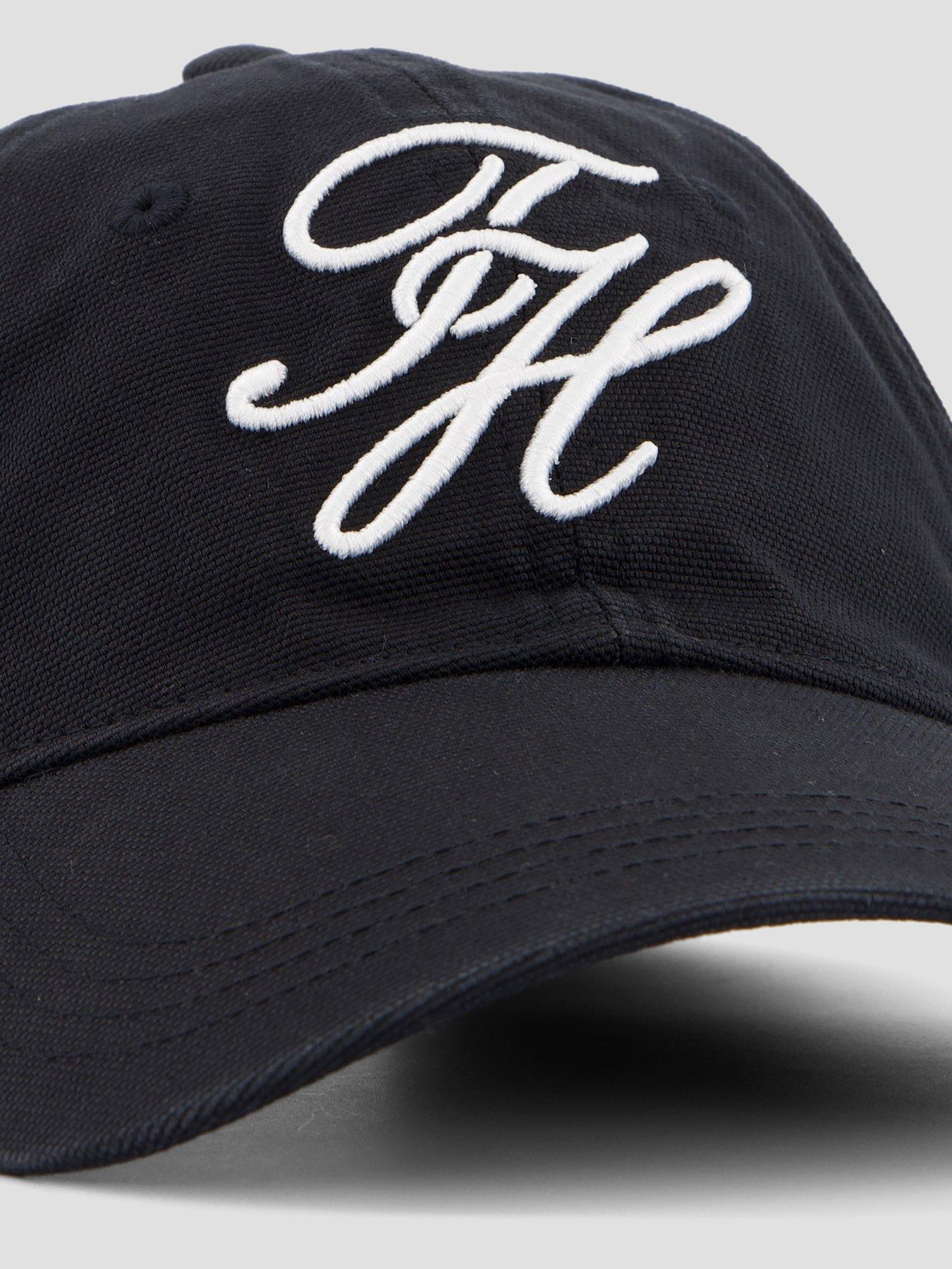  image of tommy-hilfiger-th-script-soft-6-panel-cap-black