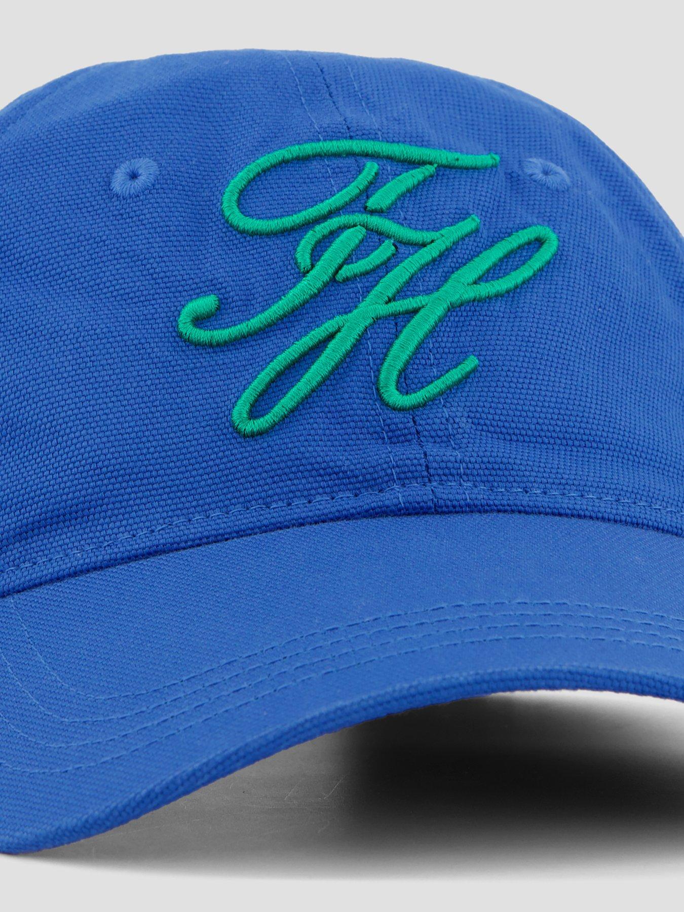  image of tommy-hilfiger-th-script-soft-6-panel-cap-bright-blue