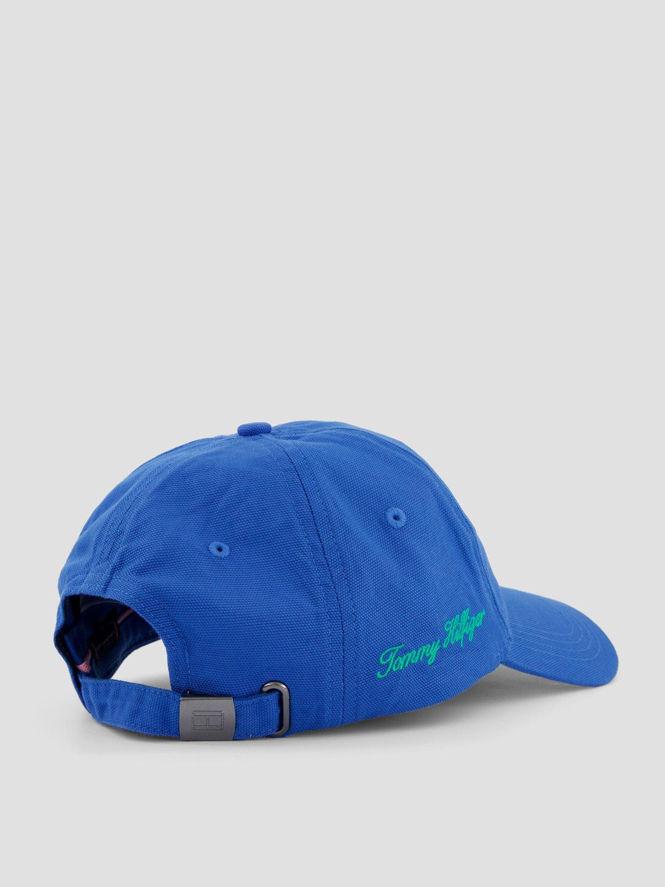  image of tommy-hilfiger-th-script-soft-6-panel-cap-bright-blue