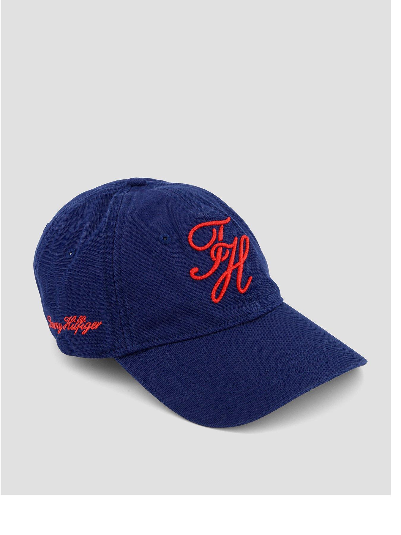  image of tommy-hilfiger-th-script-soft-6-panel-cap-navy