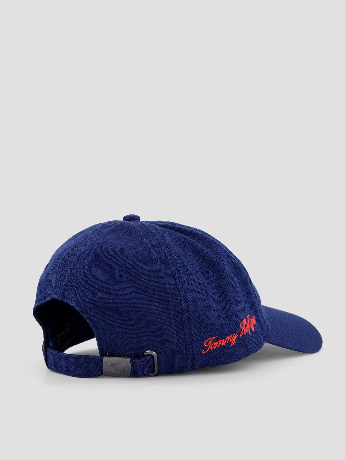  image of tommy-hilfiger-th-script-soft-6-panel-cap-navy