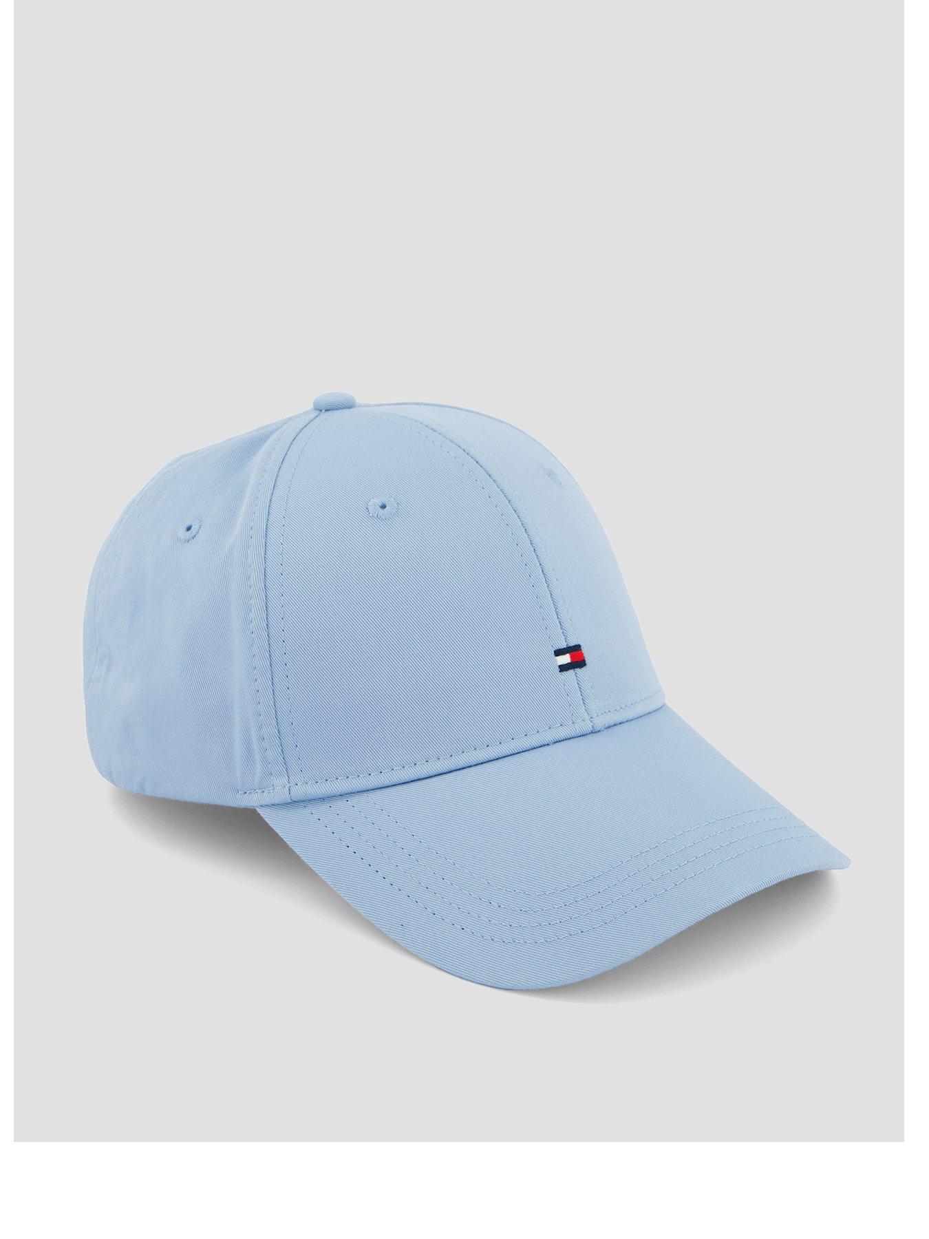 front image of tommy-hilfiger-th-flag-cotton-6-panel-cap-light-blue