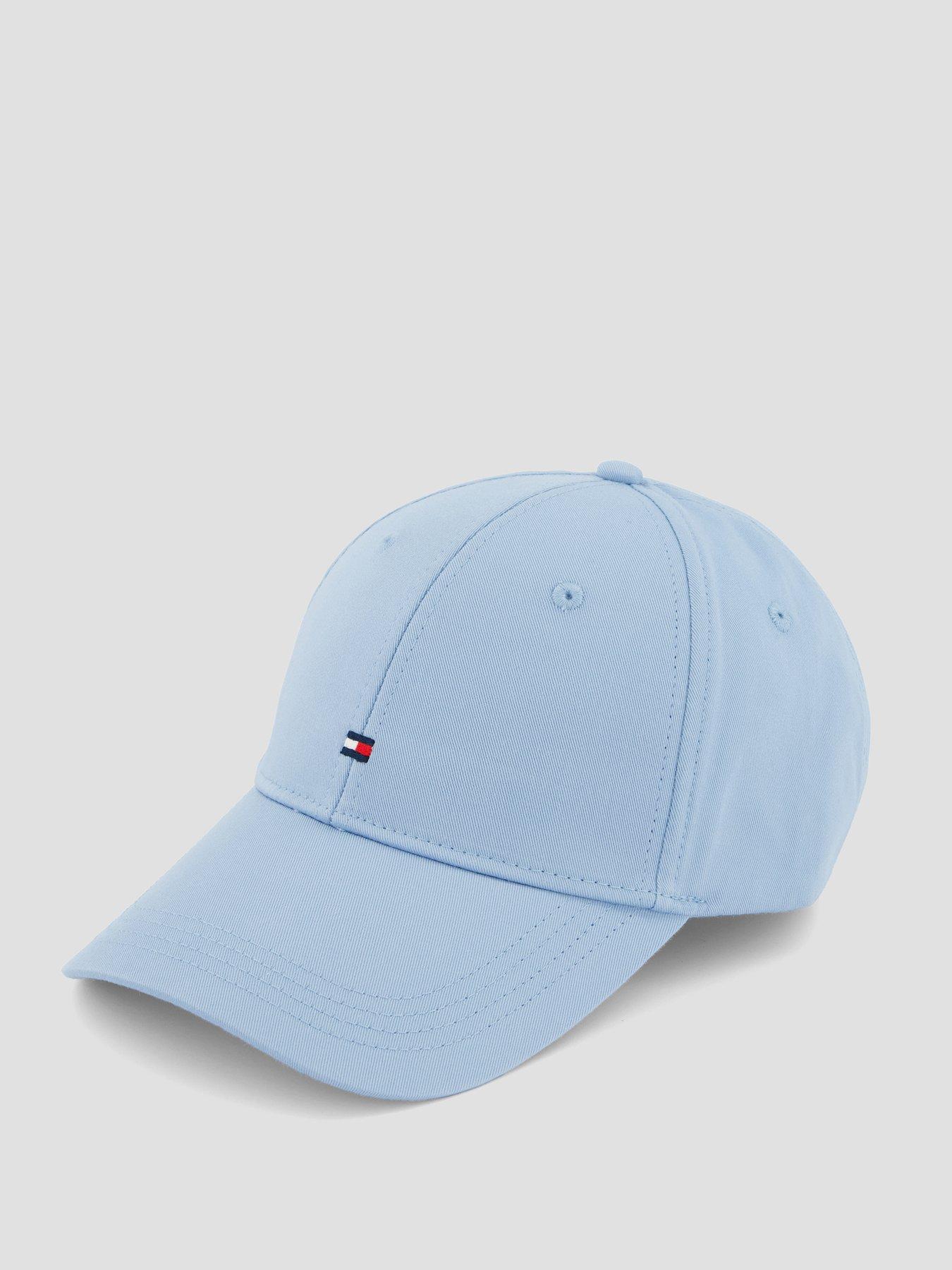 back image of tommy-hilfiger-th-flag-cotton-6-panel-cap-light-blue