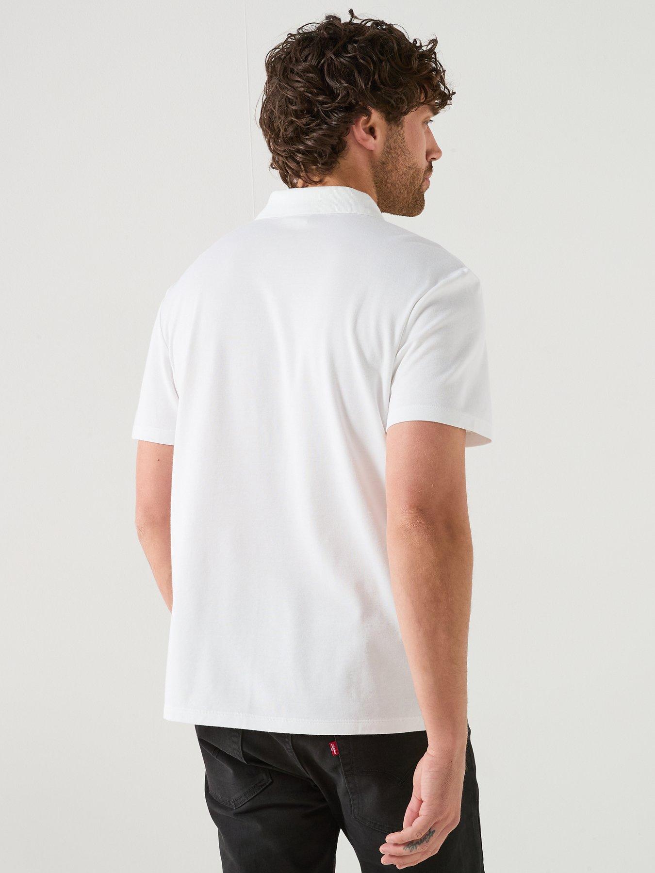  image of calvin-klein-tech-interlock-short-sleeve-polo-shirt-white