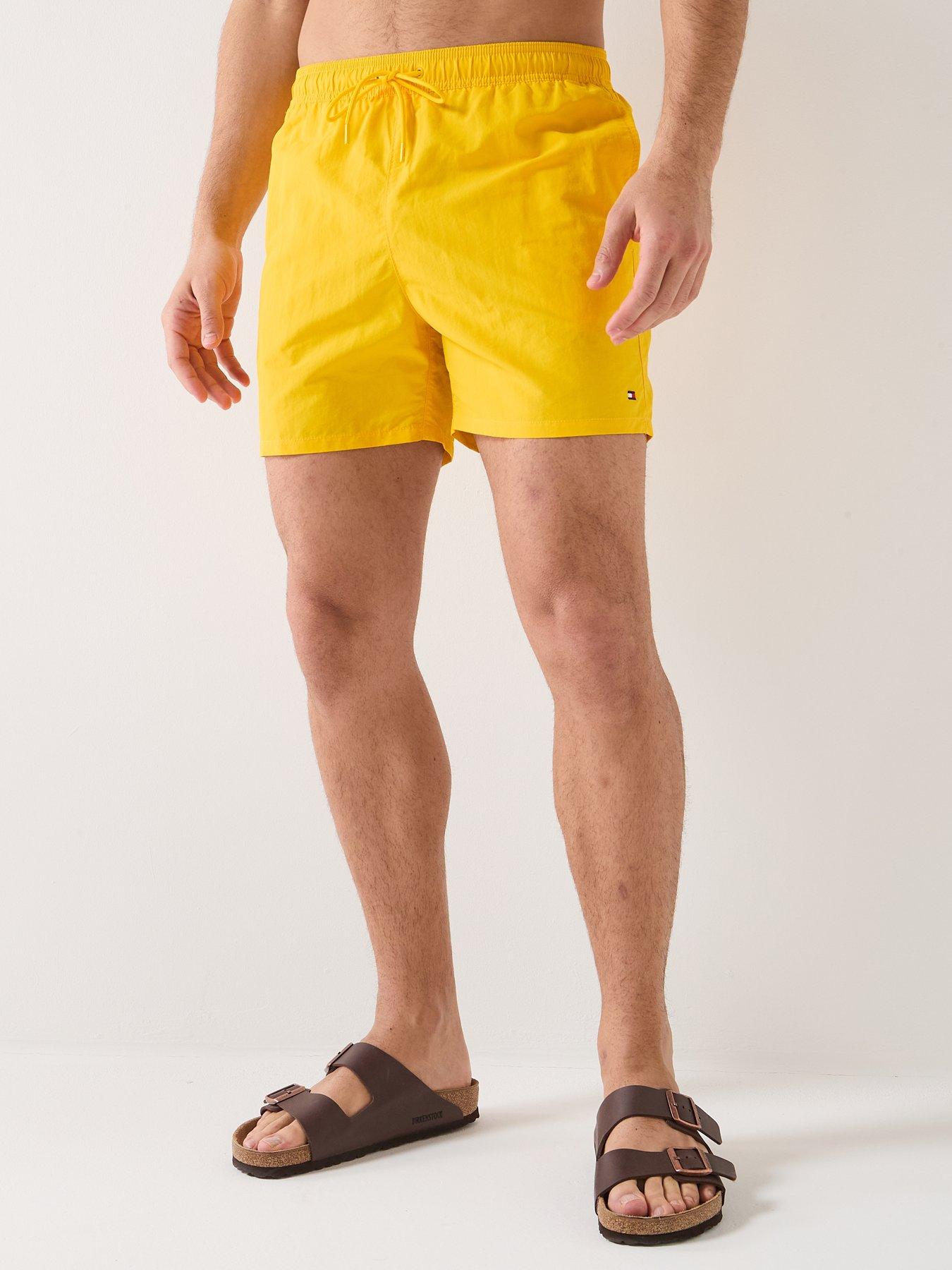 Tommy Hilfiger Tommy Hilfiger Essential Small Flag Medium Swim Shorts - Yellow
