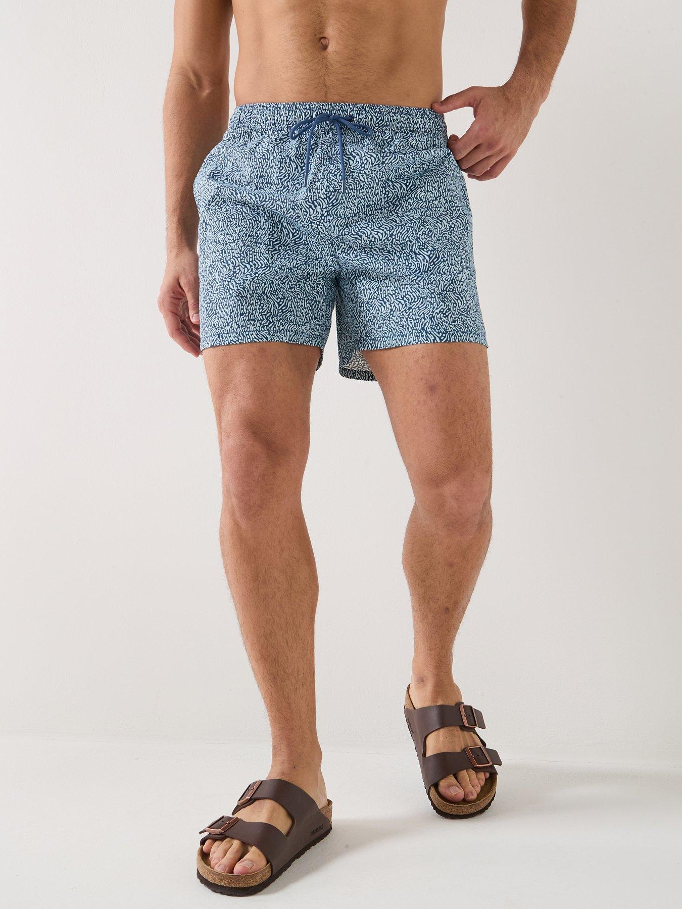 Tommy Hilfiger Essential All Over Print Medium Swim Shorts - Blue