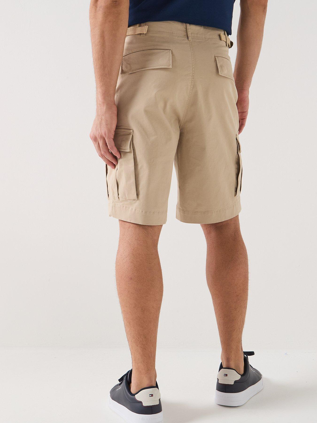  image of tommy-hilfiger-river-cargo-shorts-light-beige
