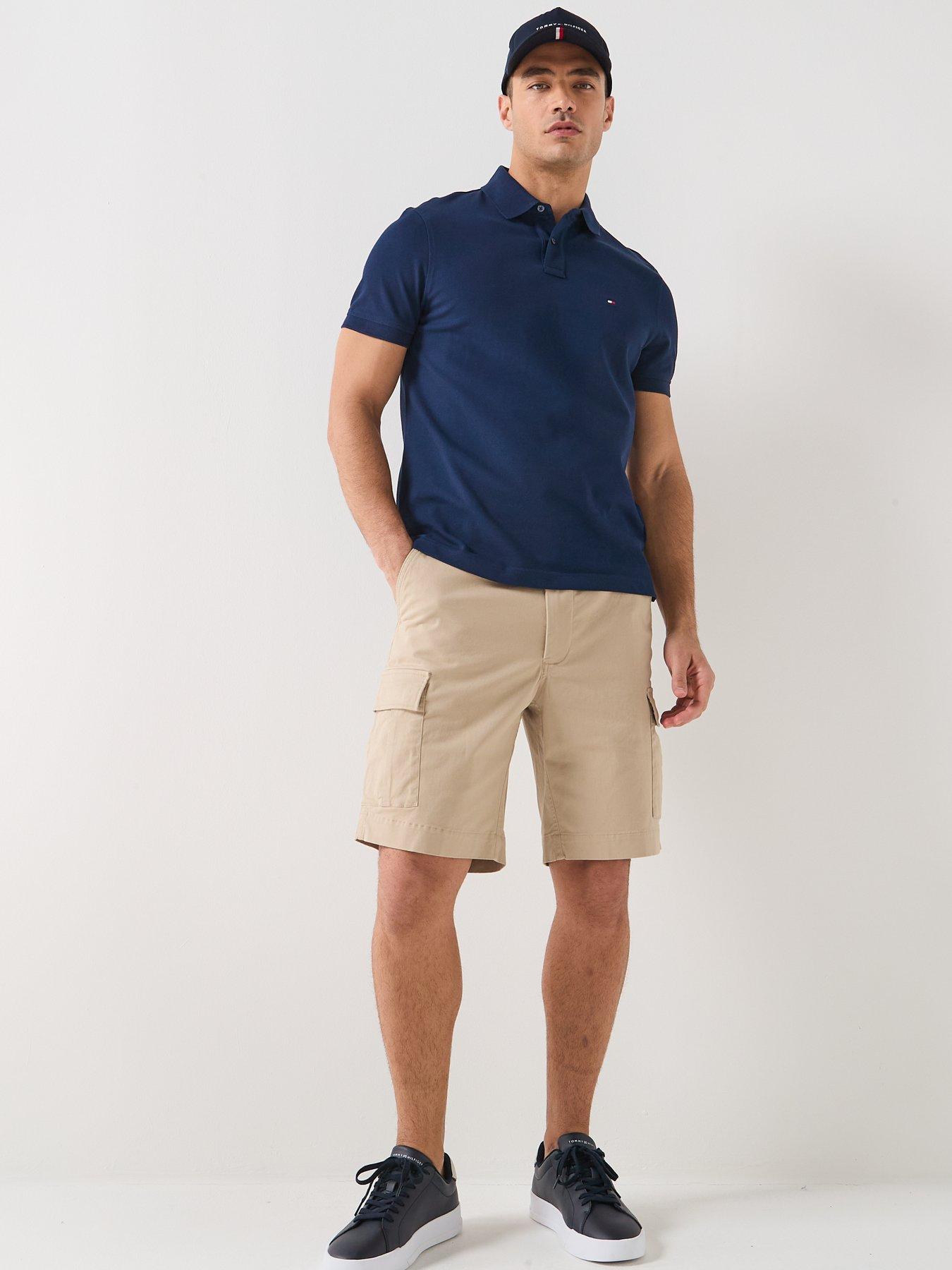  image of tommy-hilfiger-river-cargo-shorts-light-beige