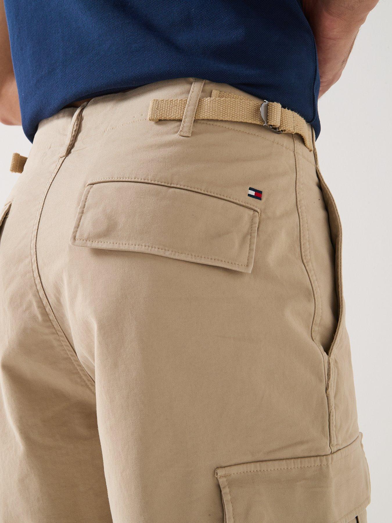  image of tommy-hilfiger-river-cargo-shorts-light-beige