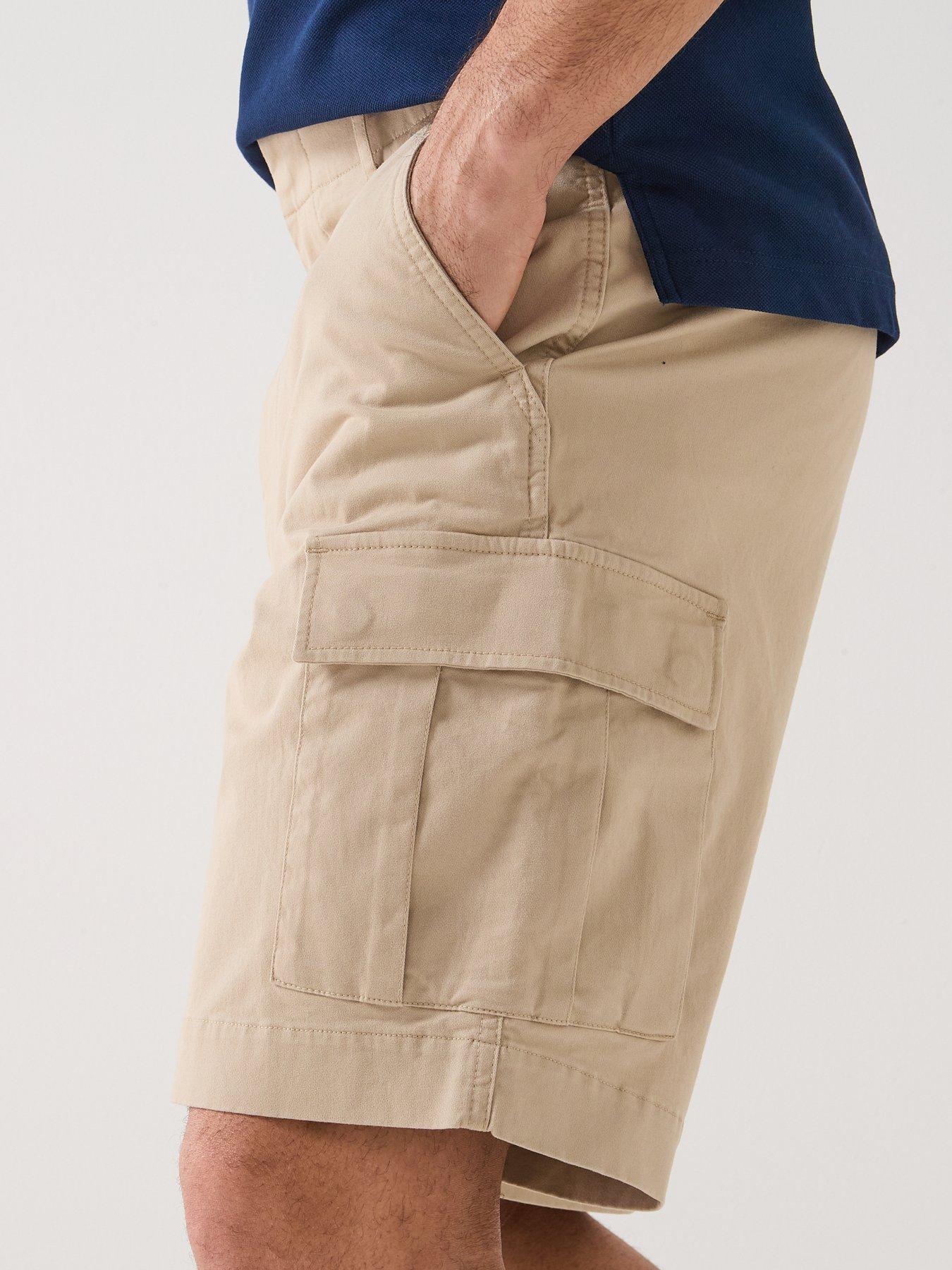  image of tommy-hilfiger-river-cargo-shorts-light-beige