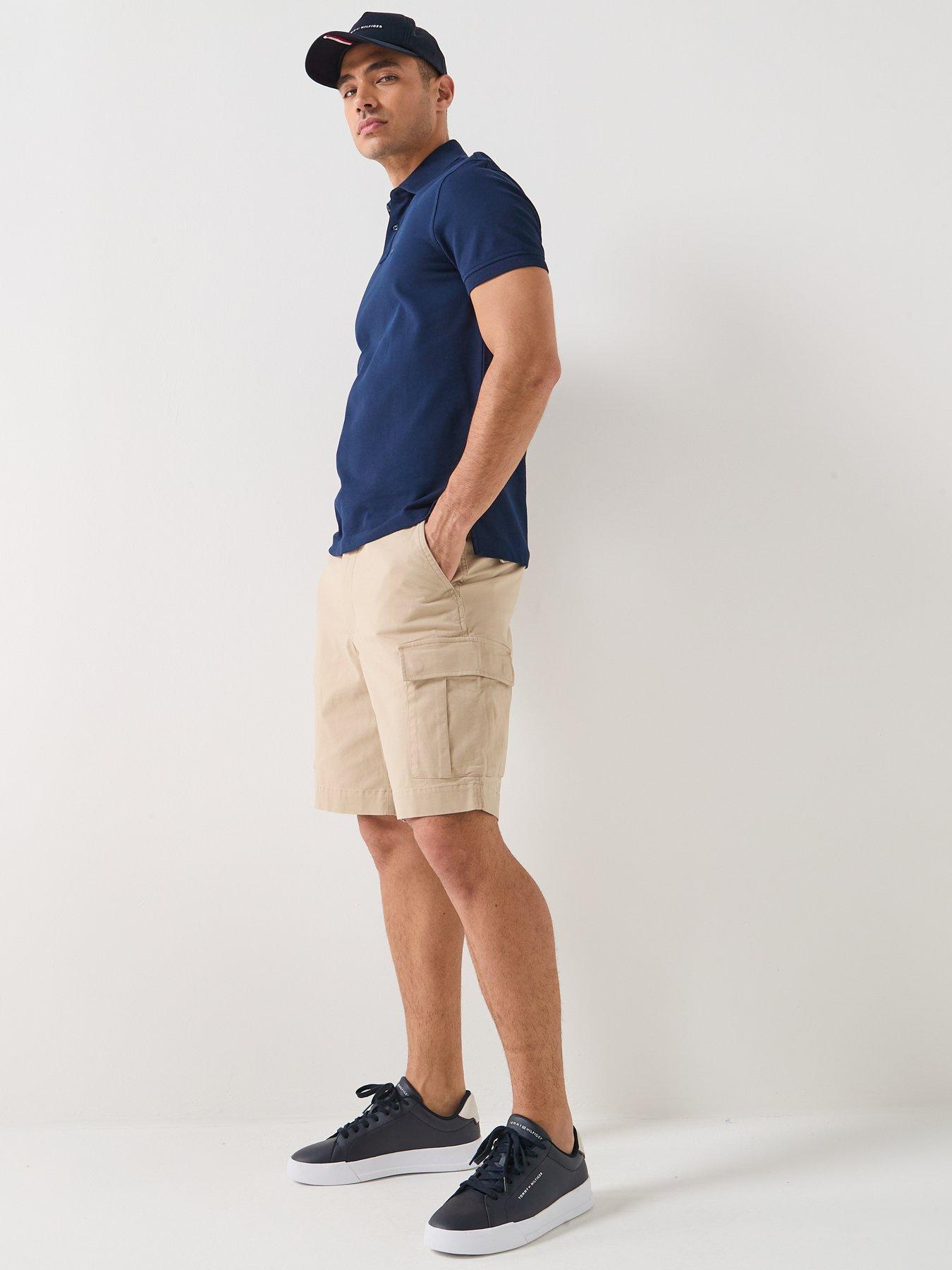  image of tommy-hilfiger-river-cargo-shorts-light-beige