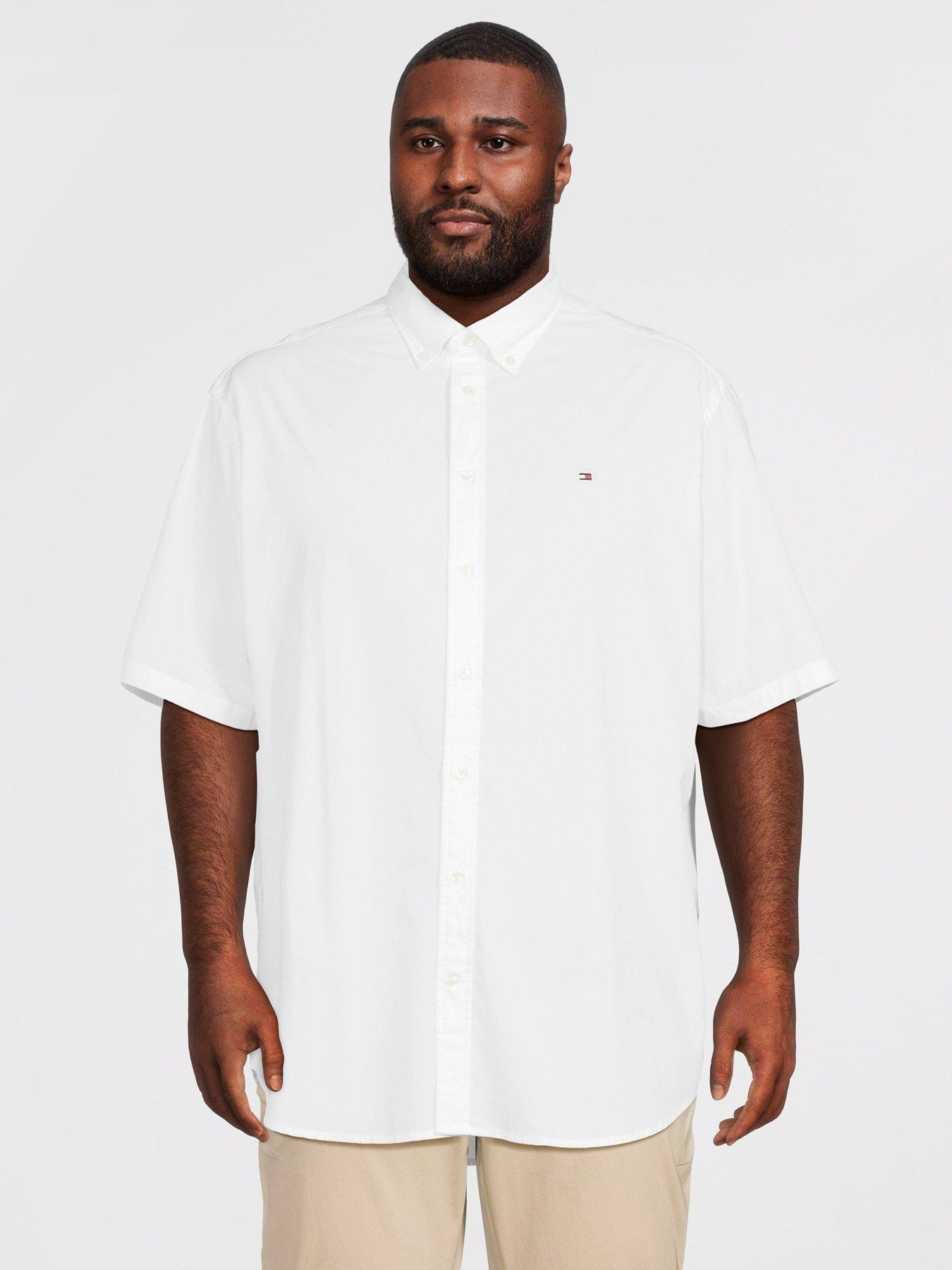 tommy-hilfiger-big-amp-tall-flex-poplin-regular-fit-short-sleeve-shirt-white