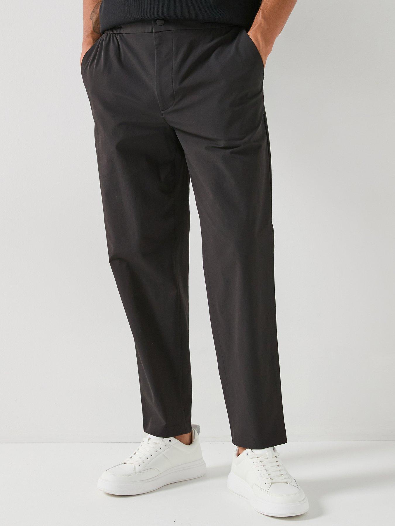 Image 1 of 4 of Calvin Klein Classic Tech Elasticated Trouser - Black