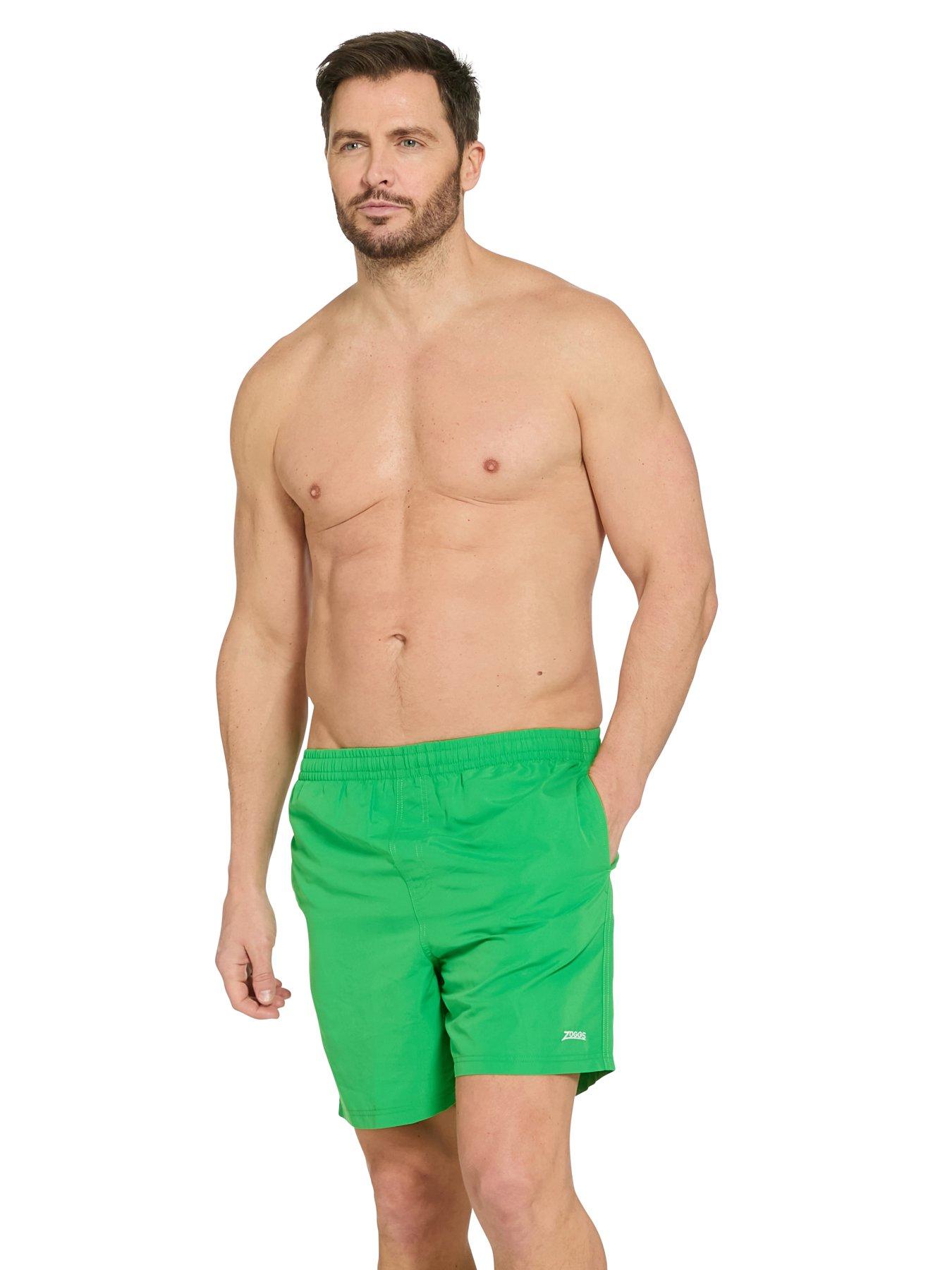Zoggs Mens Swim Penrith 17 Inch Shorts - Green