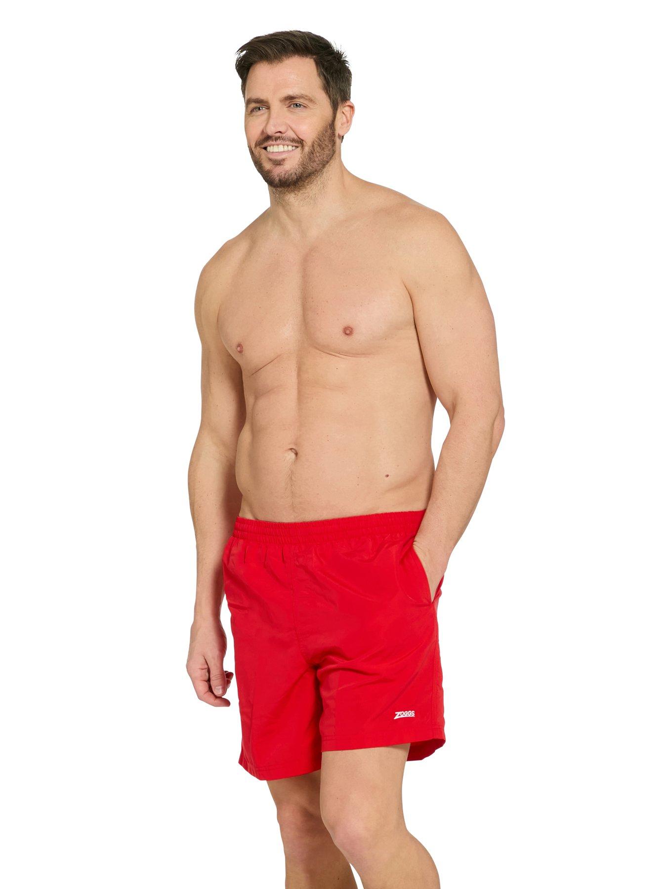 Image 1 of 6 of Zoggs Mens Swim Penrith 17 Inch Shorts - Red