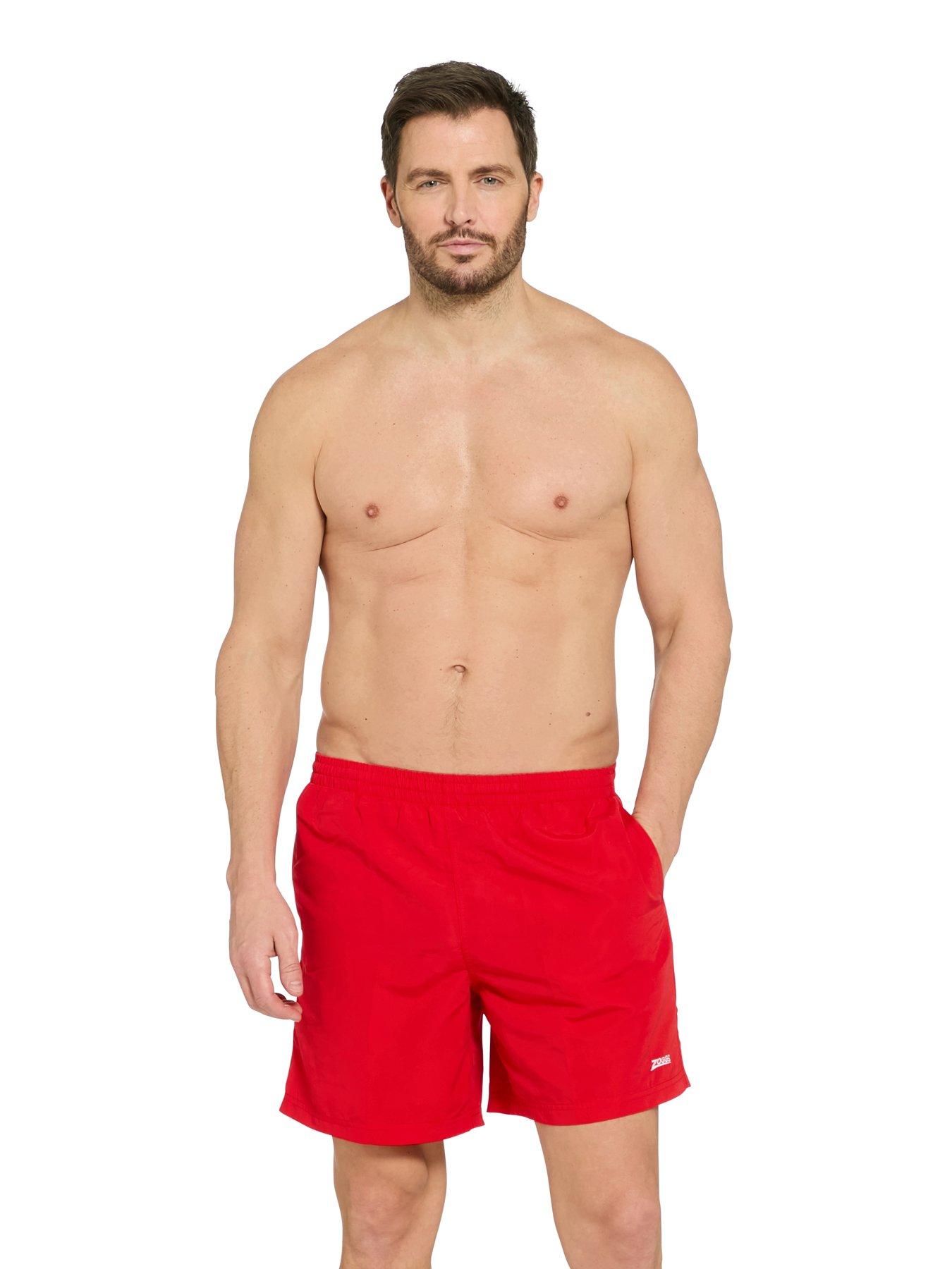 Image 3 of 6 of Zoggs Mens Swim Penrith 17 Inch Shorts - Red
