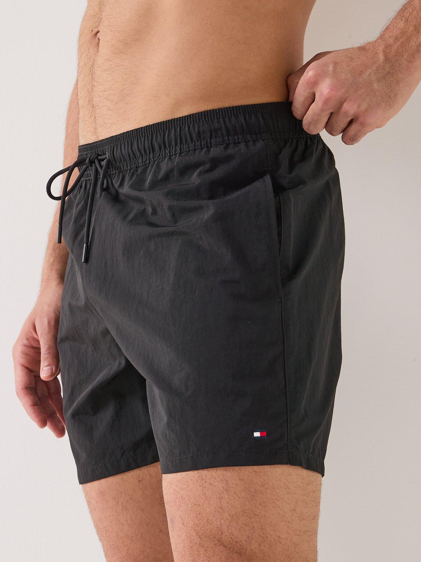 Image 4 of 6 of Tommy Hilfiger Essential Medium Swim Shorts - Black