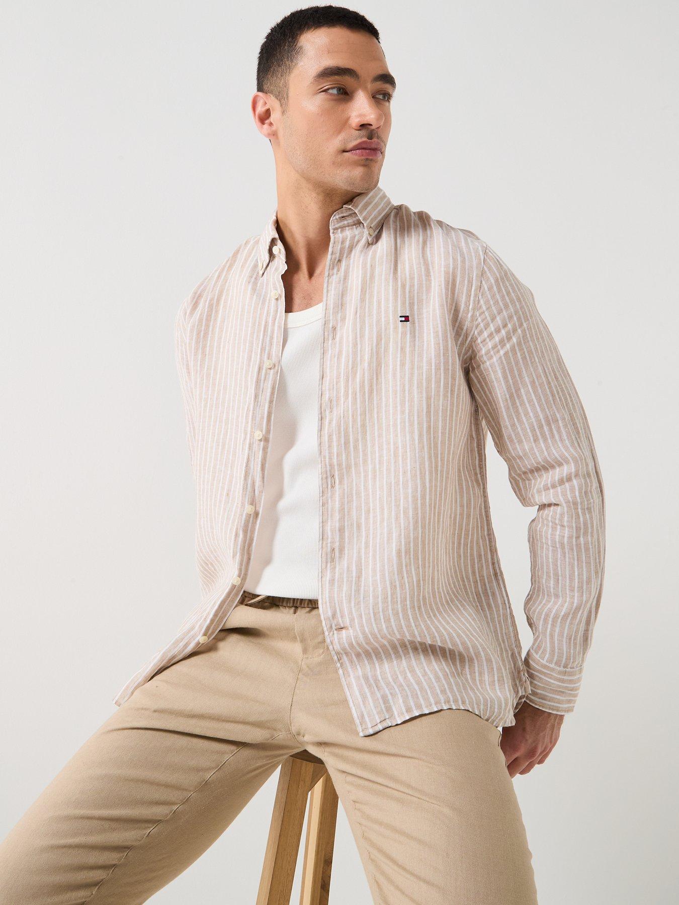 tommy-hilfiger-bengal-stripe-linen-shirt-light-beige