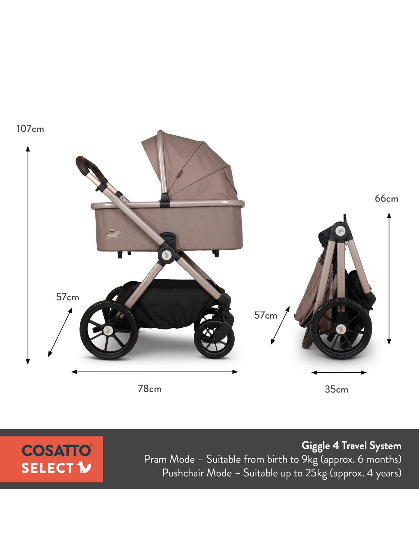 Image 7 of 8 of Cosatto Giggle 4 Everything Pushchair Bundle - Lollop