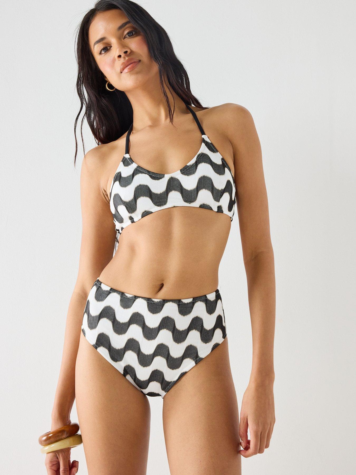 Image 3 of 6 of The Very Collection Shape Enhancing Lurex Textured Bikini Brief