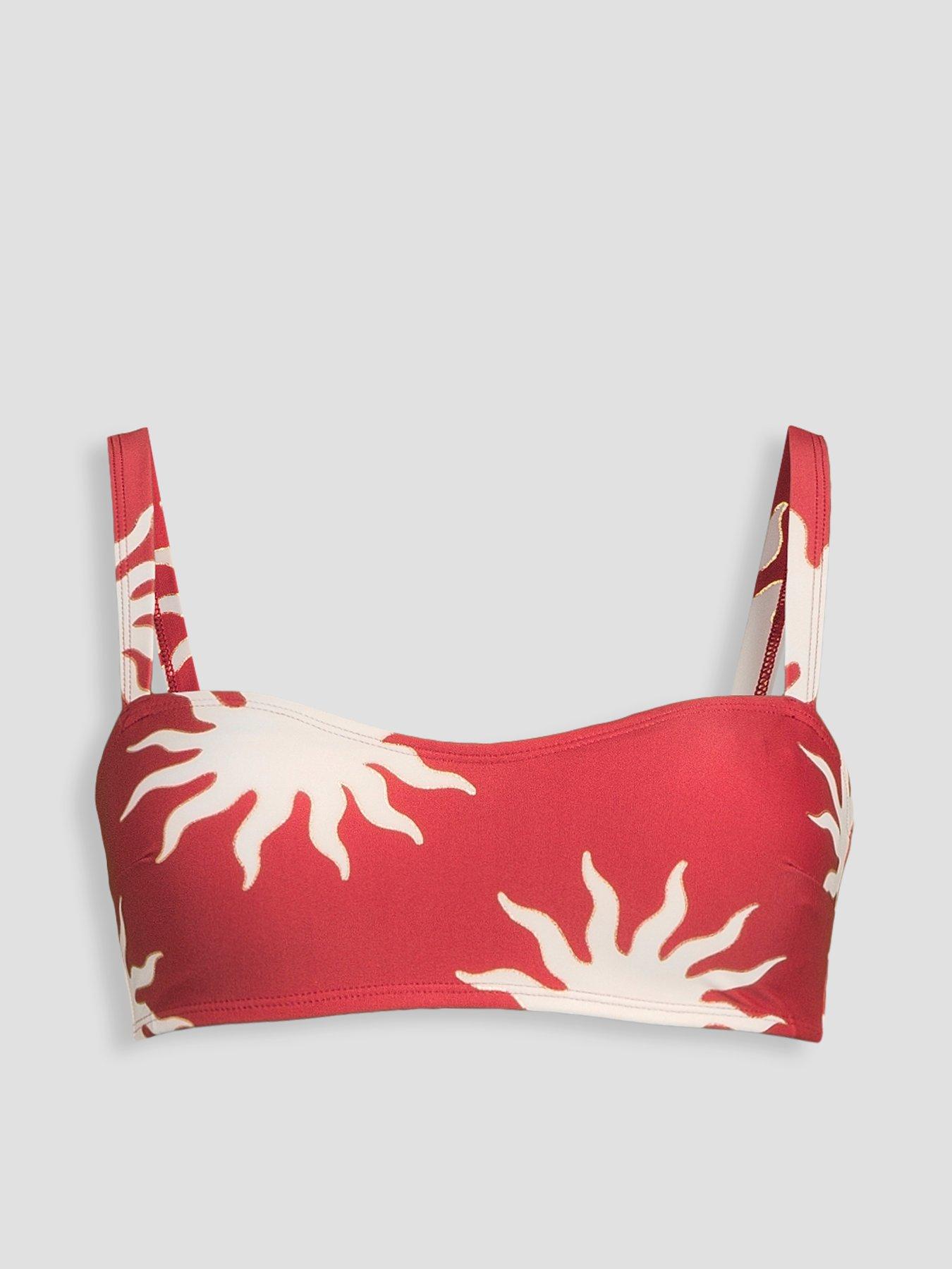 Image 7 of 7 of The Very Collection Sun Print Shapewear Bikini Top - Multi