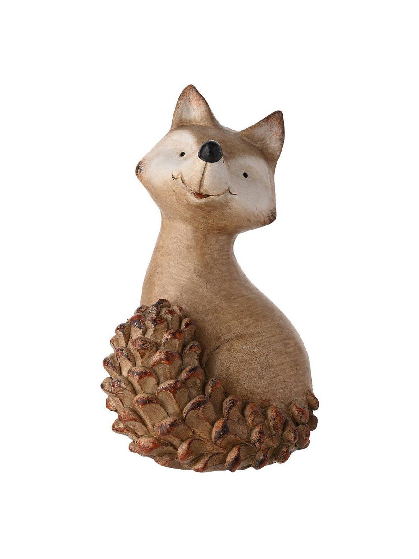  image of country-living-wood-effect-resin-fox-large