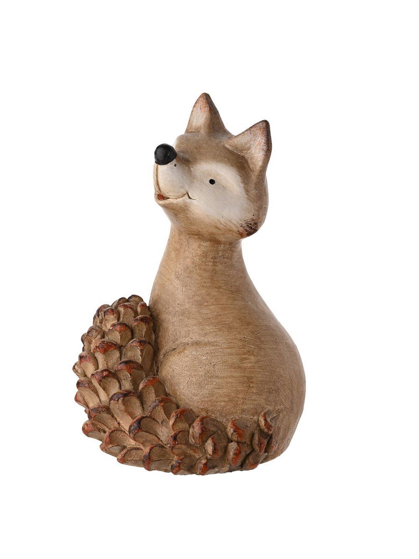  image of country-living-wood-effect-resin-fox-large