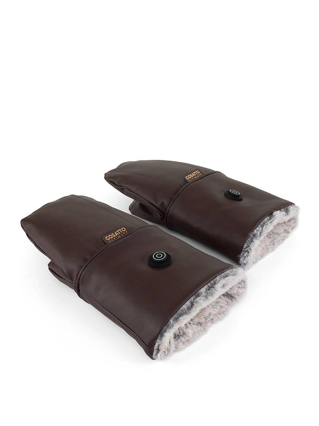 front image of cosatto-ultimate-heated-snuggle-mitts-single-brown