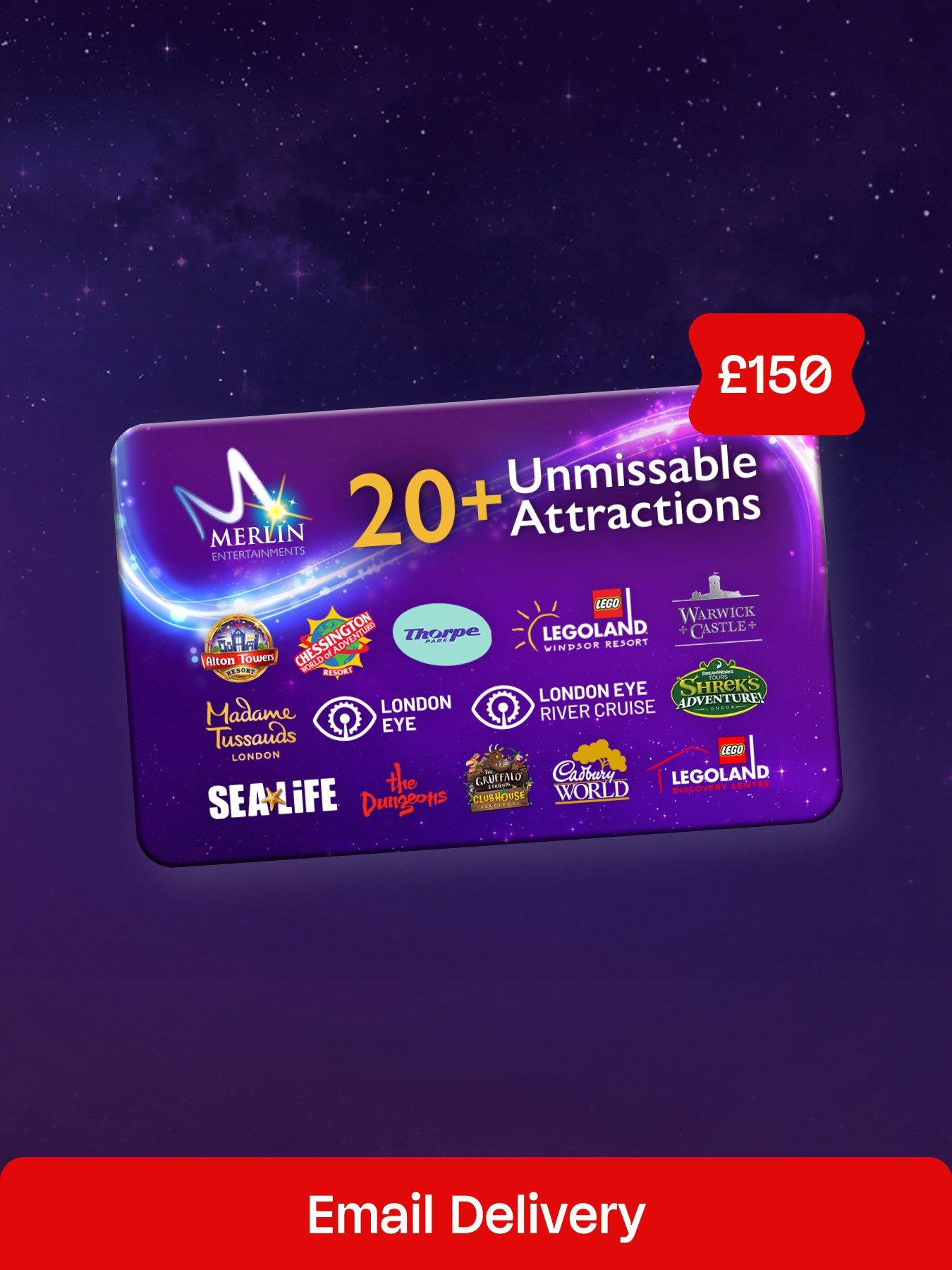 Virgin Experience Days £150 Merlin Attractions Gift Card - digital download