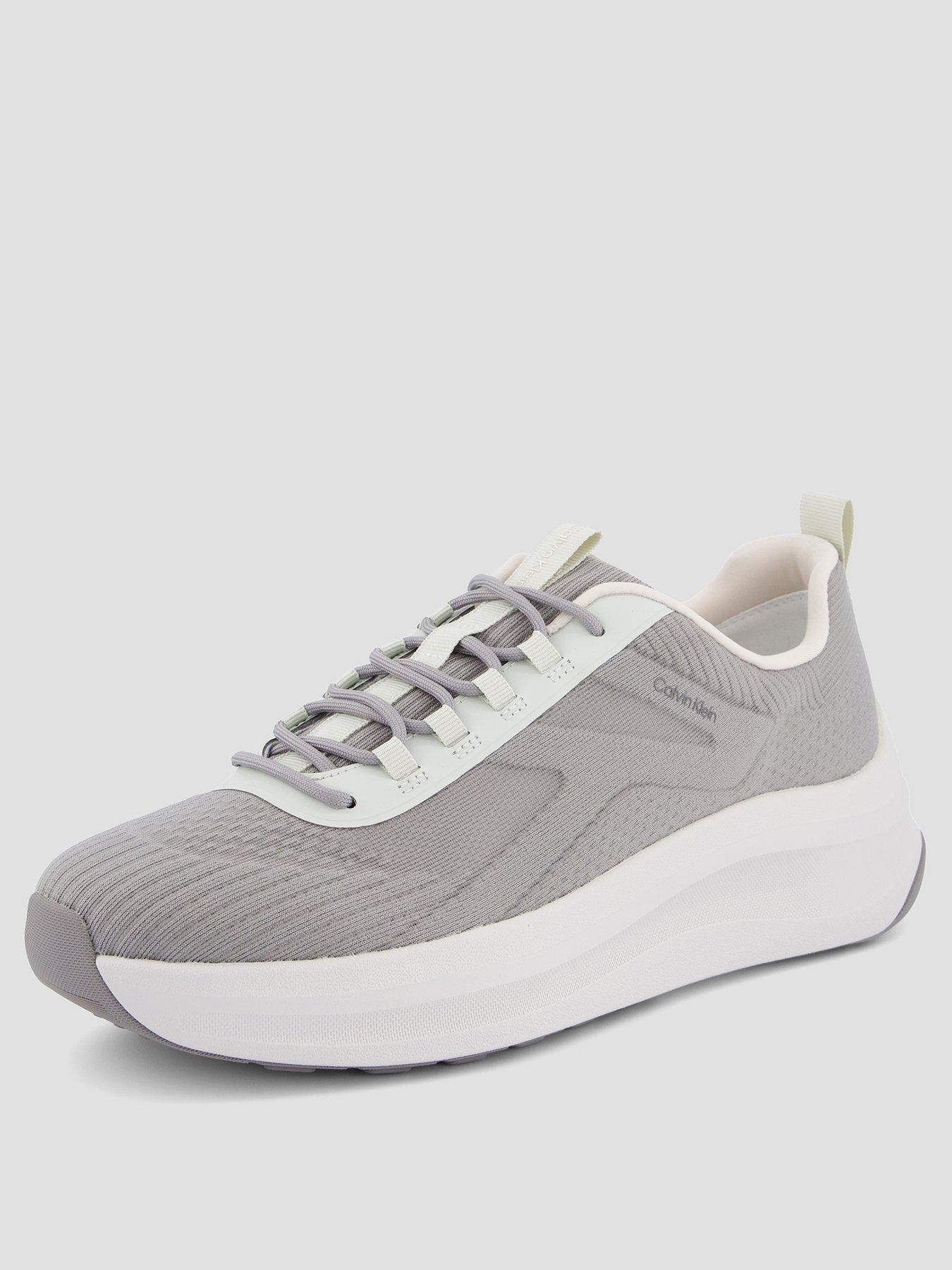  image of calvin-klein-chunky-run-lacesock-stripe-knitted-trainer-grey