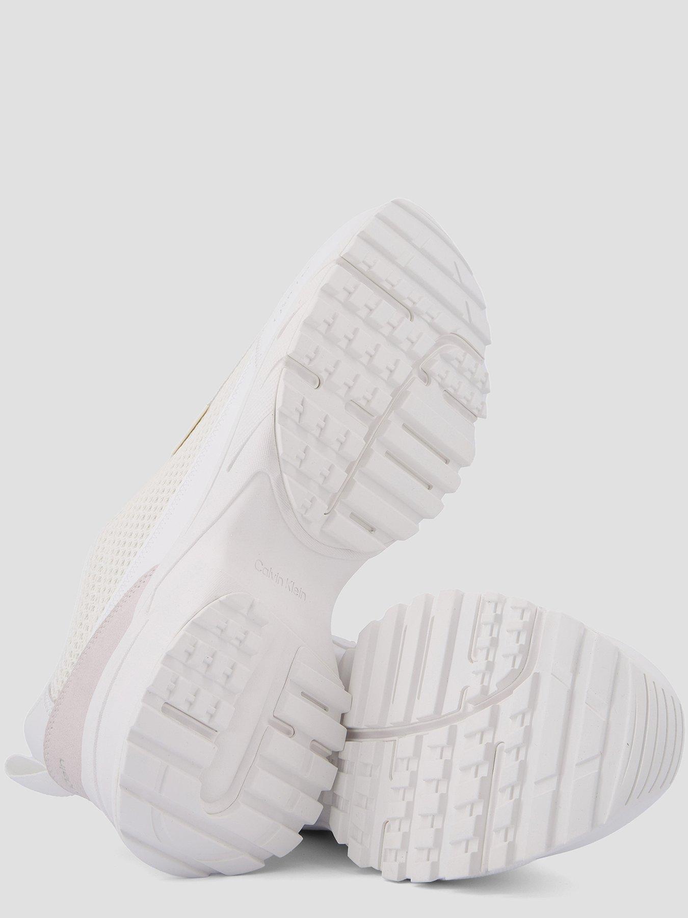 Image 4 of 7 of Calvin Klein Hike Runner Laceup Mesh Trainer - White