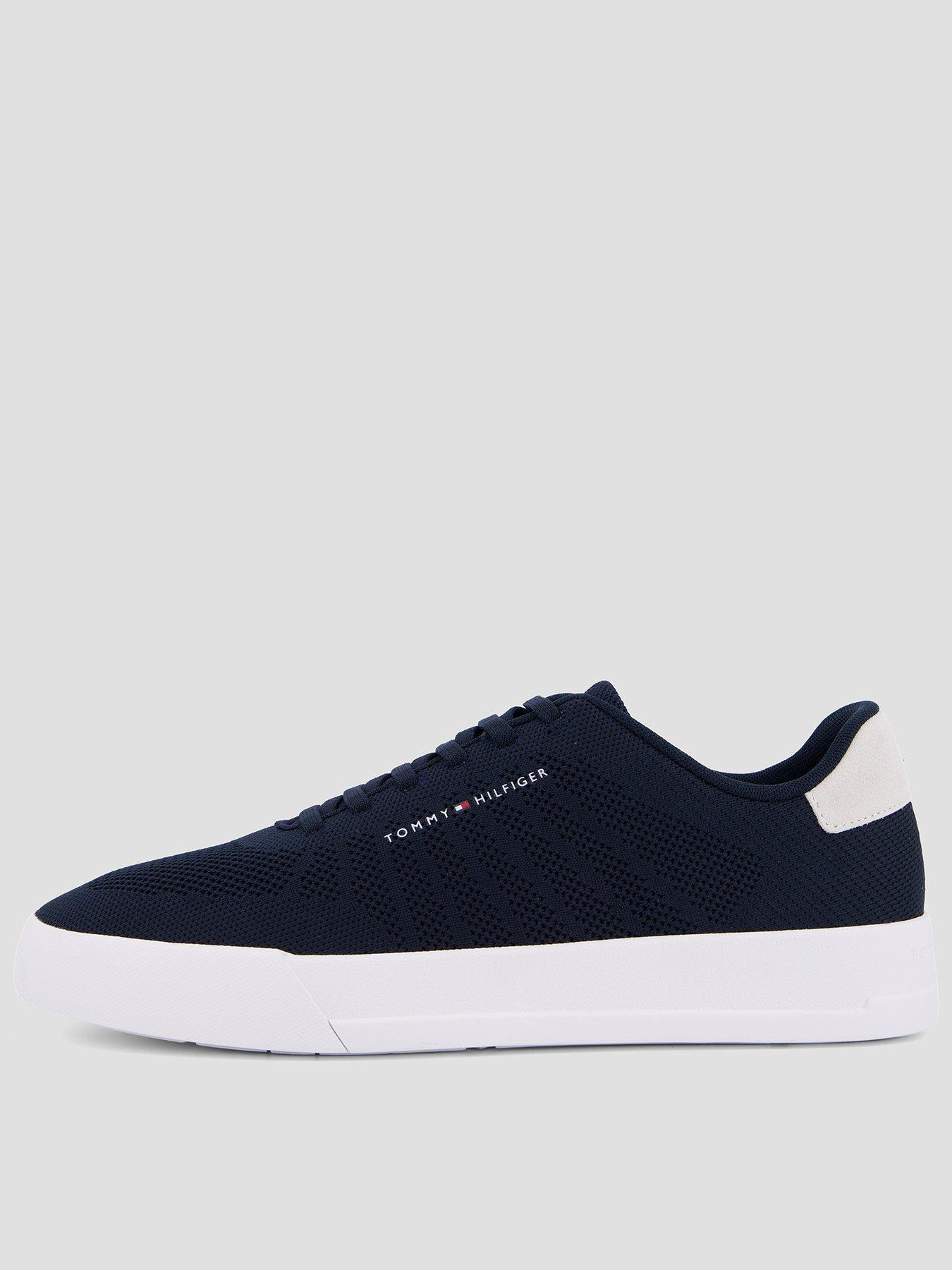 Tommy Hilfiger Th Court Knitted Trainer - Navy