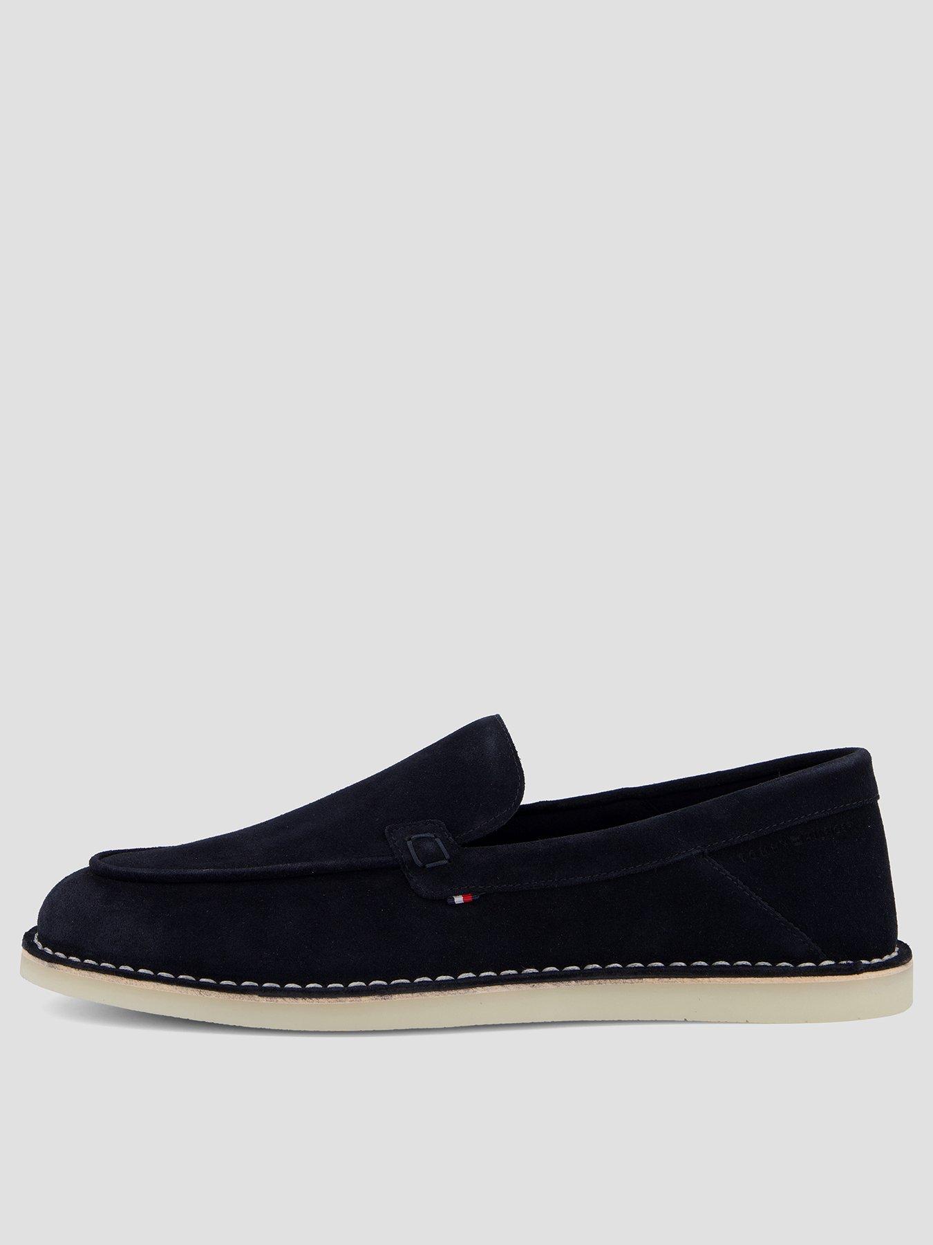 Tommy Hilfiger Stitchdown Suede Loafer - Navy