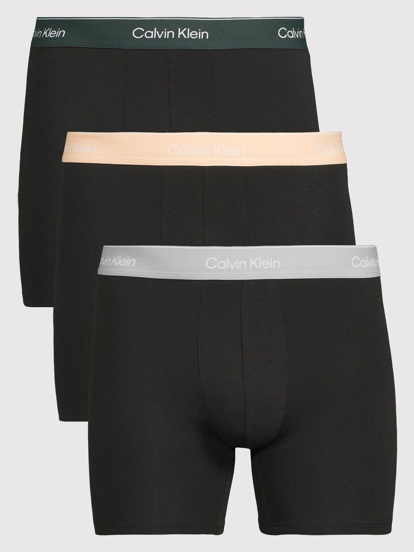 Calvin Klein Underwear Icon Cotton Stretch 3 Pack Boxer Brief - Black