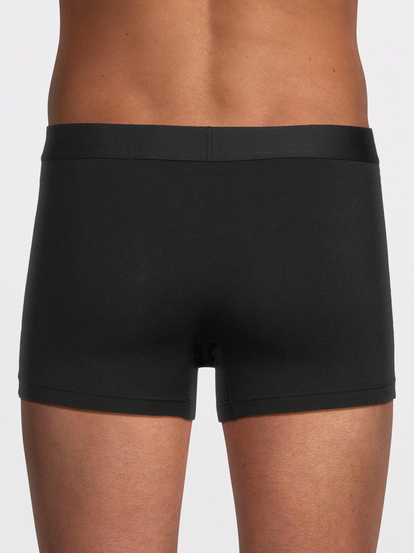  image of tommy-hilfiger-3-pack-everyday-essentials-trunks-black