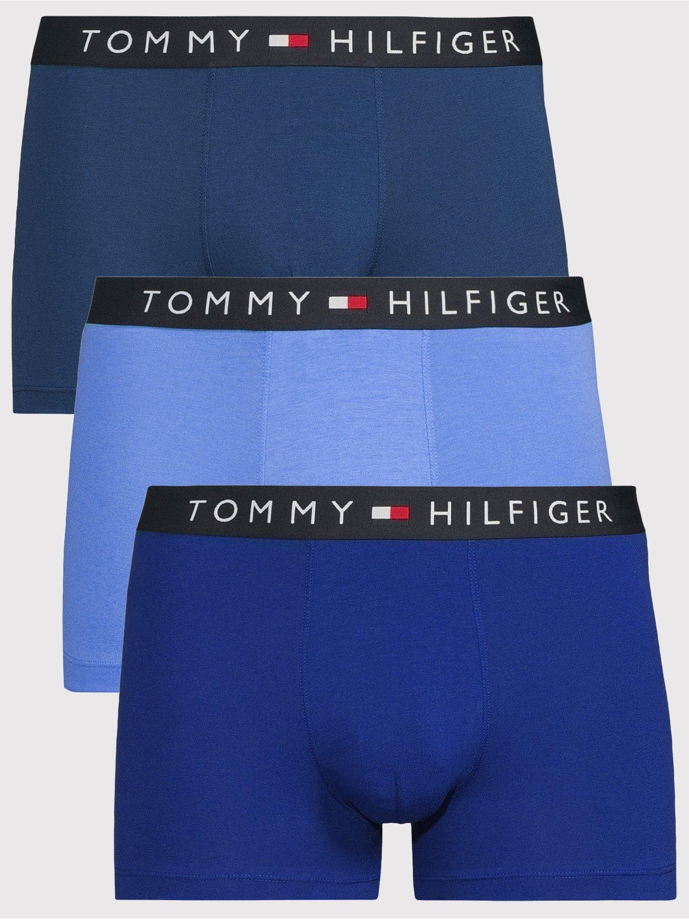 Tommy Hilfiger 3 Pack Everyday Essentials Trunks - Blue
