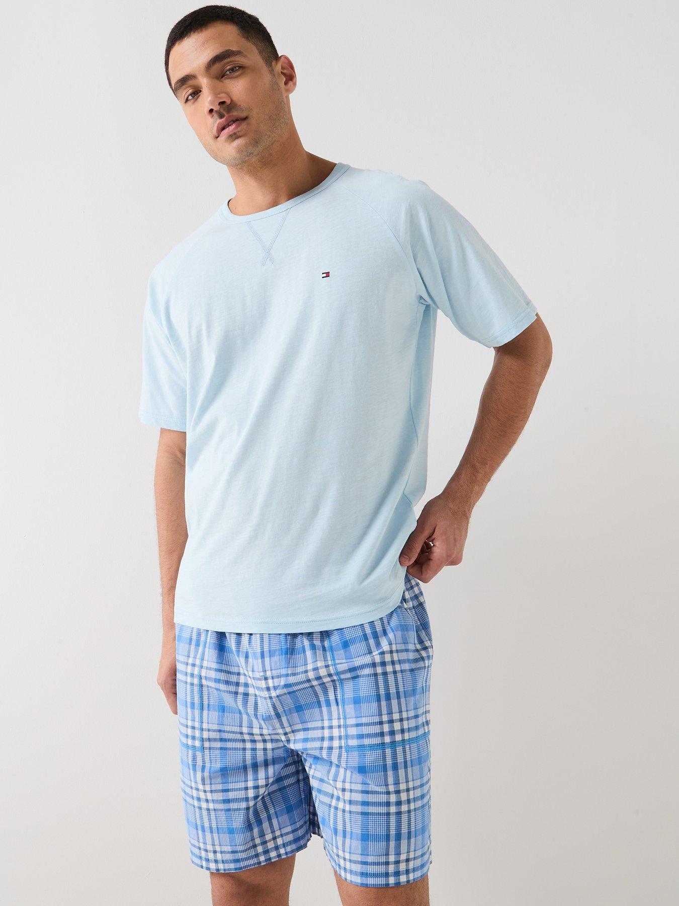 Image 3 of 6 of Tommy Hilfiger Woven Short Print Pyjama Set - Blue