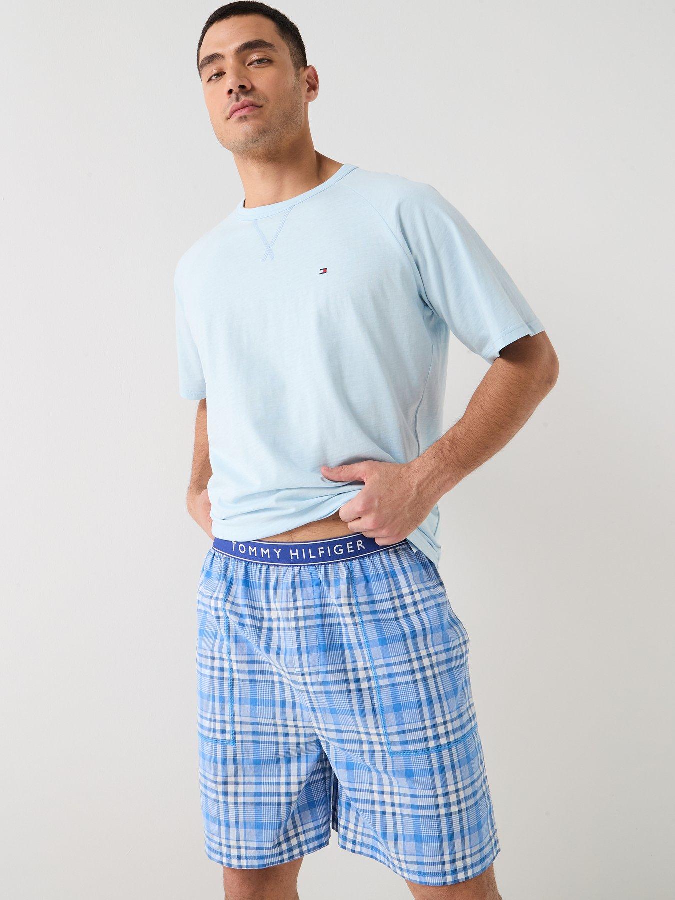 Image 6 of 6 of Tommy Hilfiger Woven Short Print Pyjama Set - Blue
