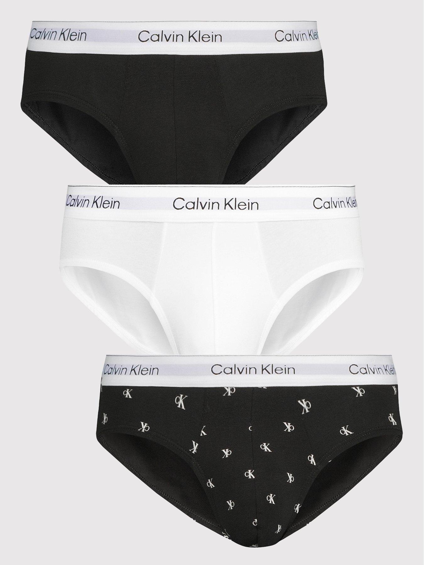 Calvin Klein Underwear Icon Cotton Stretch 3 Pack Hip Briefs - Assorted