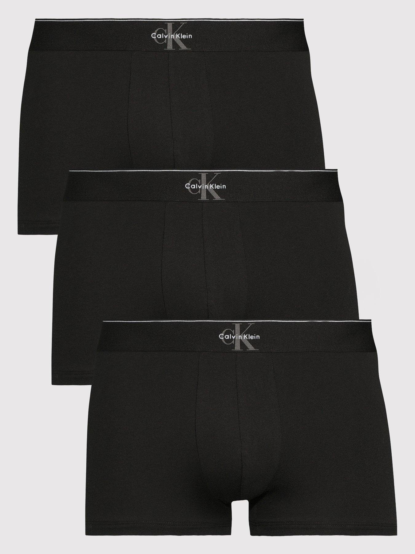 Calvin Klein Calvin Klein Underwear Archive Cotton 3 Pack Trunks - Black