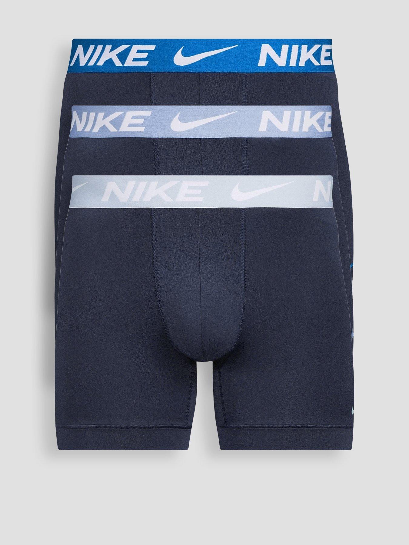 Nike Micro 3 Pack Boxer Brief - Blue
