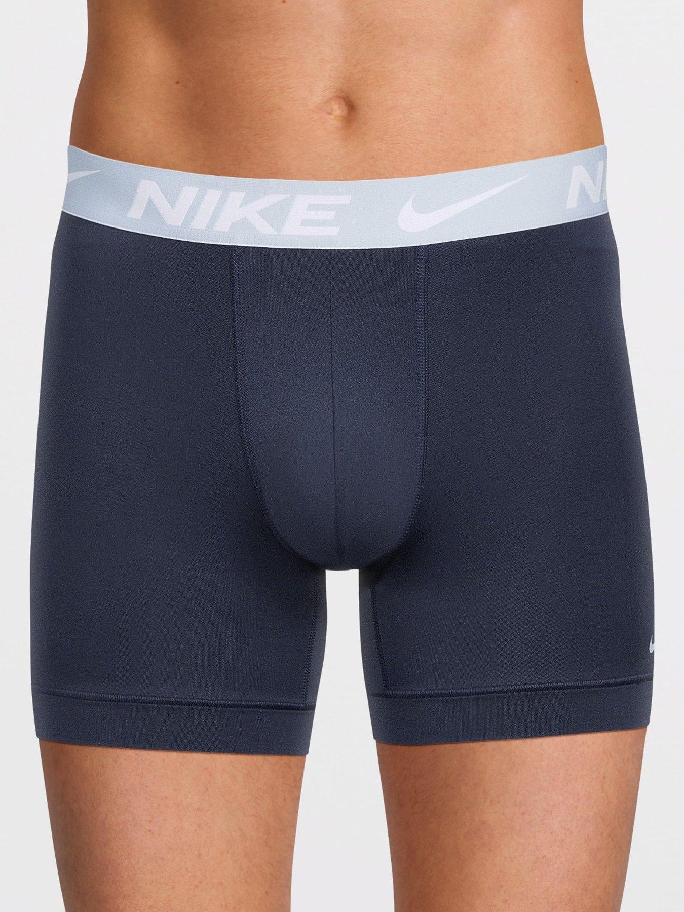 Image 2 of 3 of Nike Micro 3 Pack Boxer Brief - Blue
