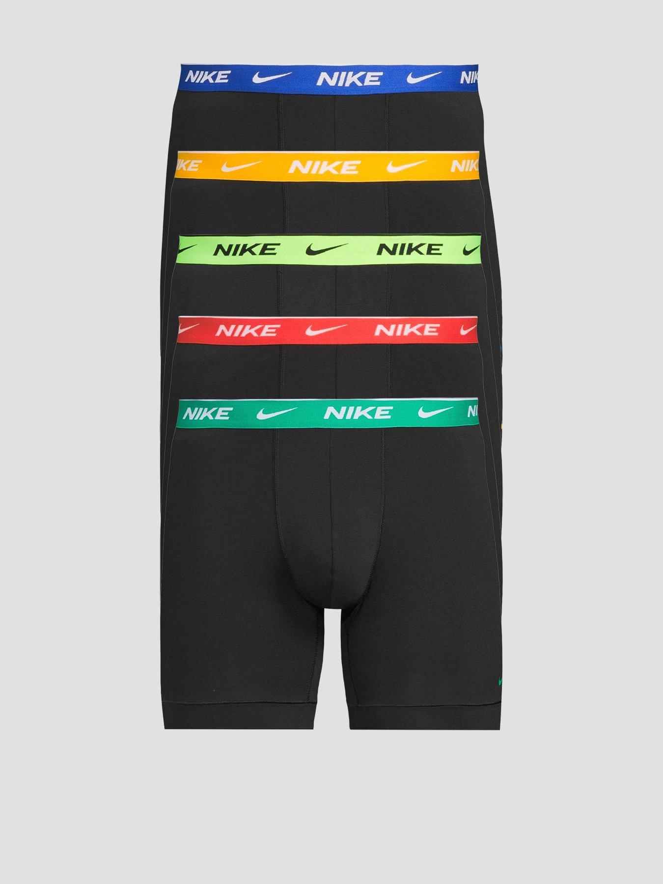 Image 1 of 3 of Nike Cotton Stretch 5 Pack Boxer Brief - Black/Multi