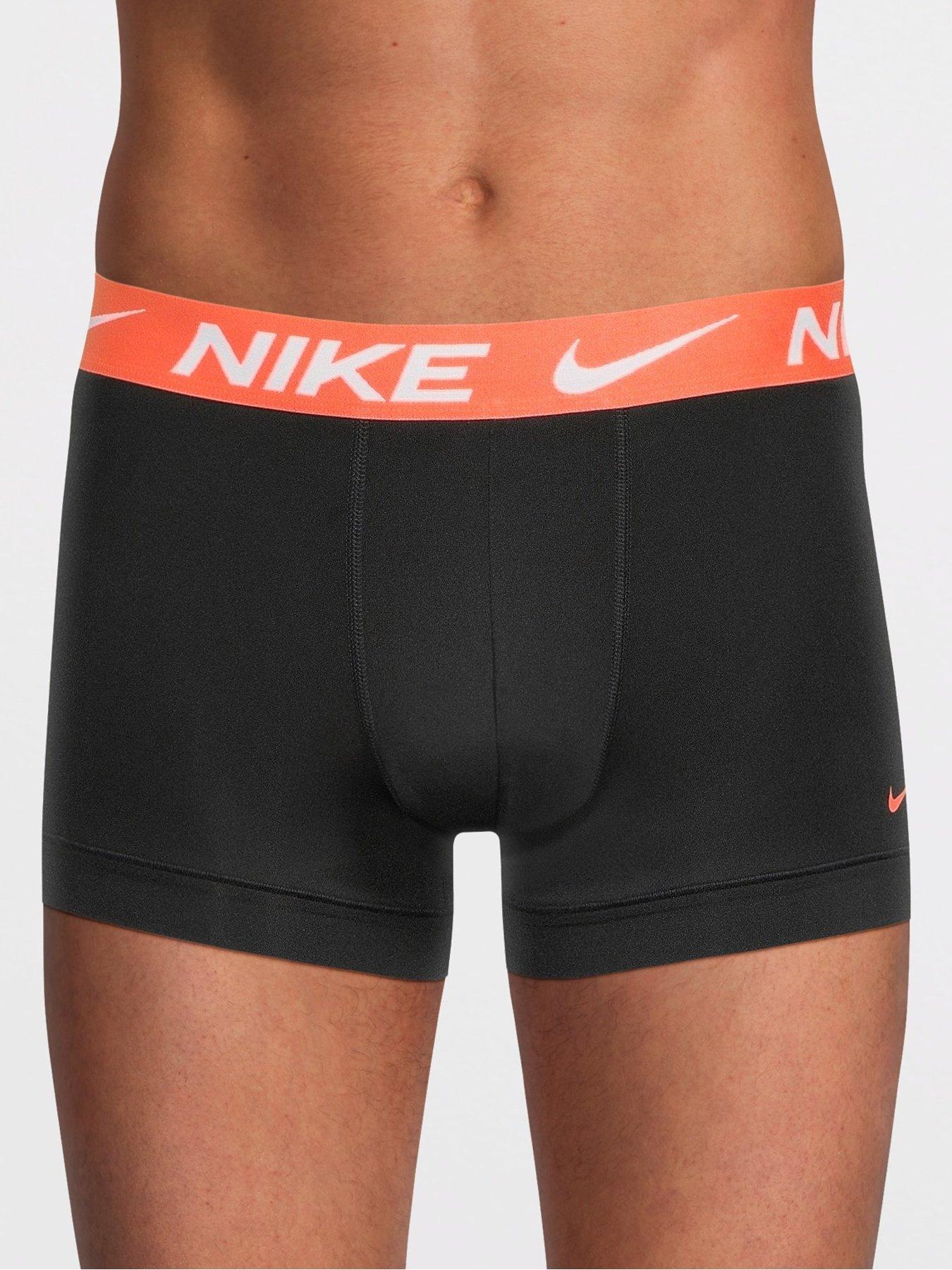 Image 2 of 3 of Nike Micro 3 Pack Trunks - Black/Multi