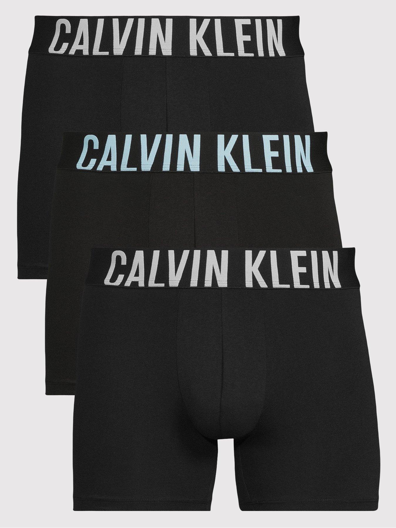 Calvin Klein Underwear 3 Pack Intense Power Cotton Boxer Brief - Black