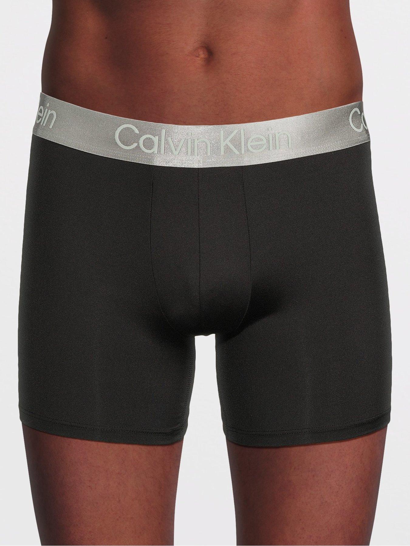  image of calvin-klein-underwear-3-pack-brushed-micro-stretch-boxer-brief-black