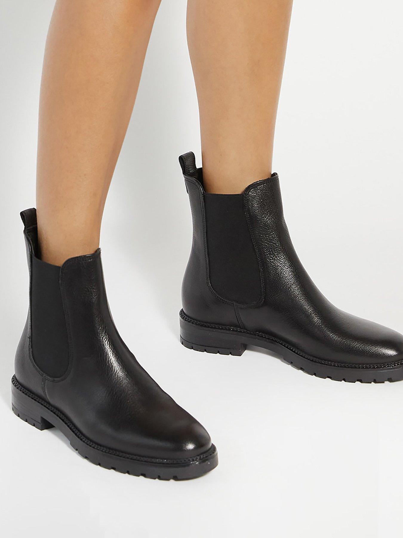 Image 1 of 6 of Dune London Poema Chelsea Boots - Black