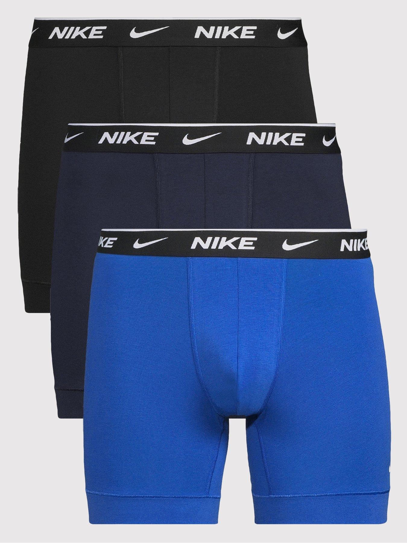 Image 1 of 4 of Nike Cotton Stretch 3 Pack Boxer Brief - Assorted