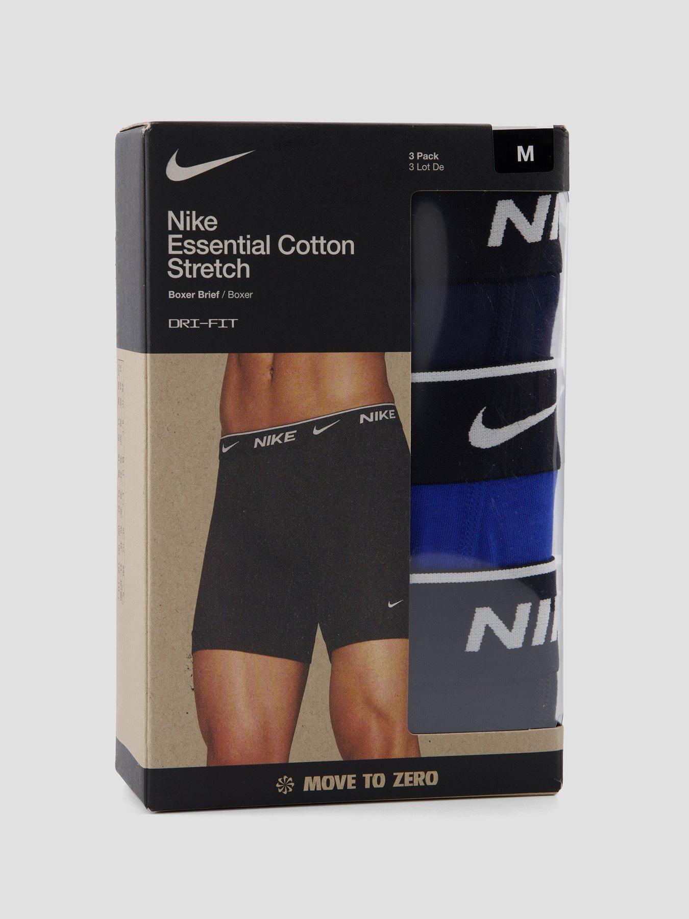 Image 4 of 4 of Nike Cotton Stretch 3 Pack Boxer Brief - Assorted